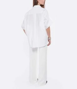ROBERTO COLLINA Blouse Coton Blanc -Majestic Filatures shop rcoll look20220118 280