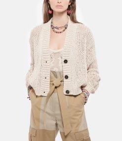 ROBERTO COLLINA Gilet Coton Beige 7 ROBERTO COLLINA Gilet Coton Beige -Majestic Filatures shop rcoll look20220209 175