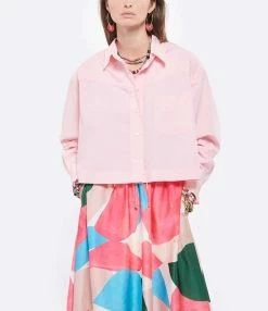 ROBERTO COLLINA Chemise Coton Rose -Majestic Filatures shop rcoll look20220209 60