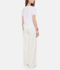 RE/DONE Tee-shirt London Coton Blanc Vintage -Majestic Filatures shop redon look20220315 186