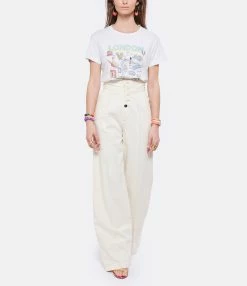 RE/DONE Tee-shirt London Coton Blanc Vintage -Majestic Filatures shop redon look20220315 187