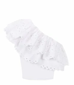 ANTIK BATIK Top Roda Blanc