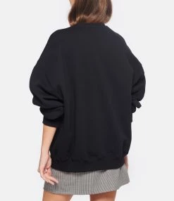 ROTATE Sweatshirt Classic Logo Coton Noir, Capsule Sunday -Majestic Filatures shop rotat look20221102 166