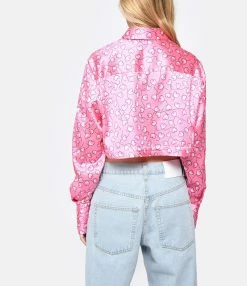 ROTATE Chemise Courte Rose 7 ROTATE Chemise Courte Rose -Majestic Filatures shop rotat look20230222 146