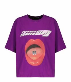 ROTATE Tee-shirt Lips Coton Raisin, Capsule Sunday