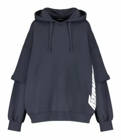 ROTATE Sweatshirt Hoodie Logo Coton Bleu, Capsule Sunday