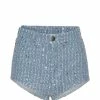 ROTATE Mini Short Coton Sequins Bleu