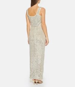 SELF PORTRAIT Top Sequins Argenté 10 SELF PORTRAIT Top Sequins Argenté -Majestic Filatures shop selfp look20221115 166