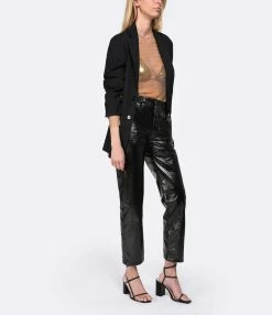 SELF PORTRAIT Top Hotfix Résille Fauve 9 SELF PORTRAIT Top Hotfix Résille Fauve -Majestic Filatures shop selfp look20230214 399