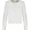 SELF PORTRAIT Blouse Broderie Anglaise Coton Blanc
