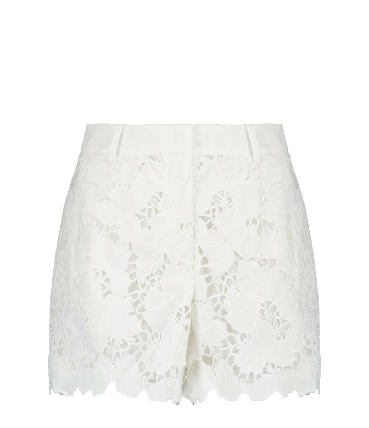 SELF PORTRAIT Short Dentelle Blanc 1 SELF PORTRAIT Short Dentelle Blanc
