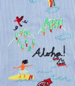 MIRA MIKATI Chemise Coton Bleu -Majestic Filatures shop sht003a aw22 3