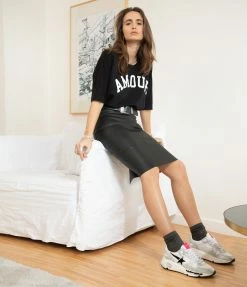 STOULS Jupe Gilda Agneau Plongé Regular Noir -Majestic Filatures shop stoul look20210330 2 1 scaled