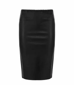 STOULS Jupe Gilda Agneau Plongé Regular Noir