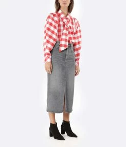 Tara Jarmon Chemise Candy Coton Rouge 6 Tara Jarmon Chemise Candy Coton Rouge -Majestic Filatures shop taraj look20220718 468