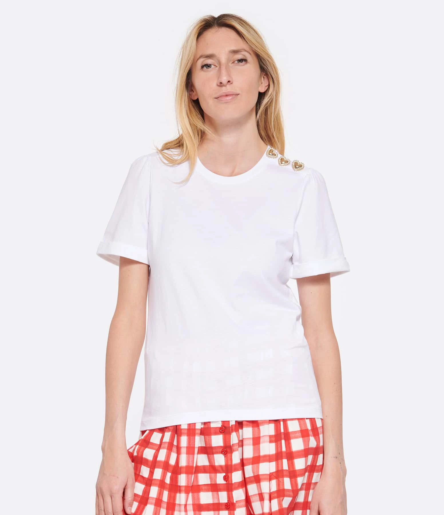 Tara Jarmon Tee-shirt Tampa Coton Blanc 3 Tara Jarmon Tee-shirt Tampa Coton Blanc – Image 3