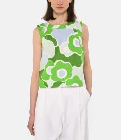 Tara Jarmon Top Tepee Lin Verveine -Majestic Filatures shop taraj look20230223 240