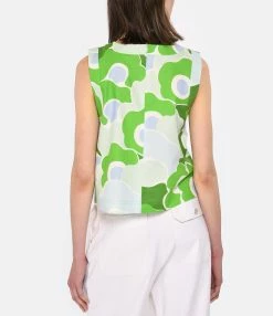 Tara Jarmon Top Tepee Lin Verveine -Majestic Filatures shop taraj look20230223 241