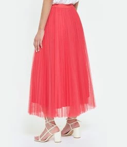 Tara Jarmon Jupe Longue Juillet Fuchsia -Majestic Filatures shop taraj look20230228 290