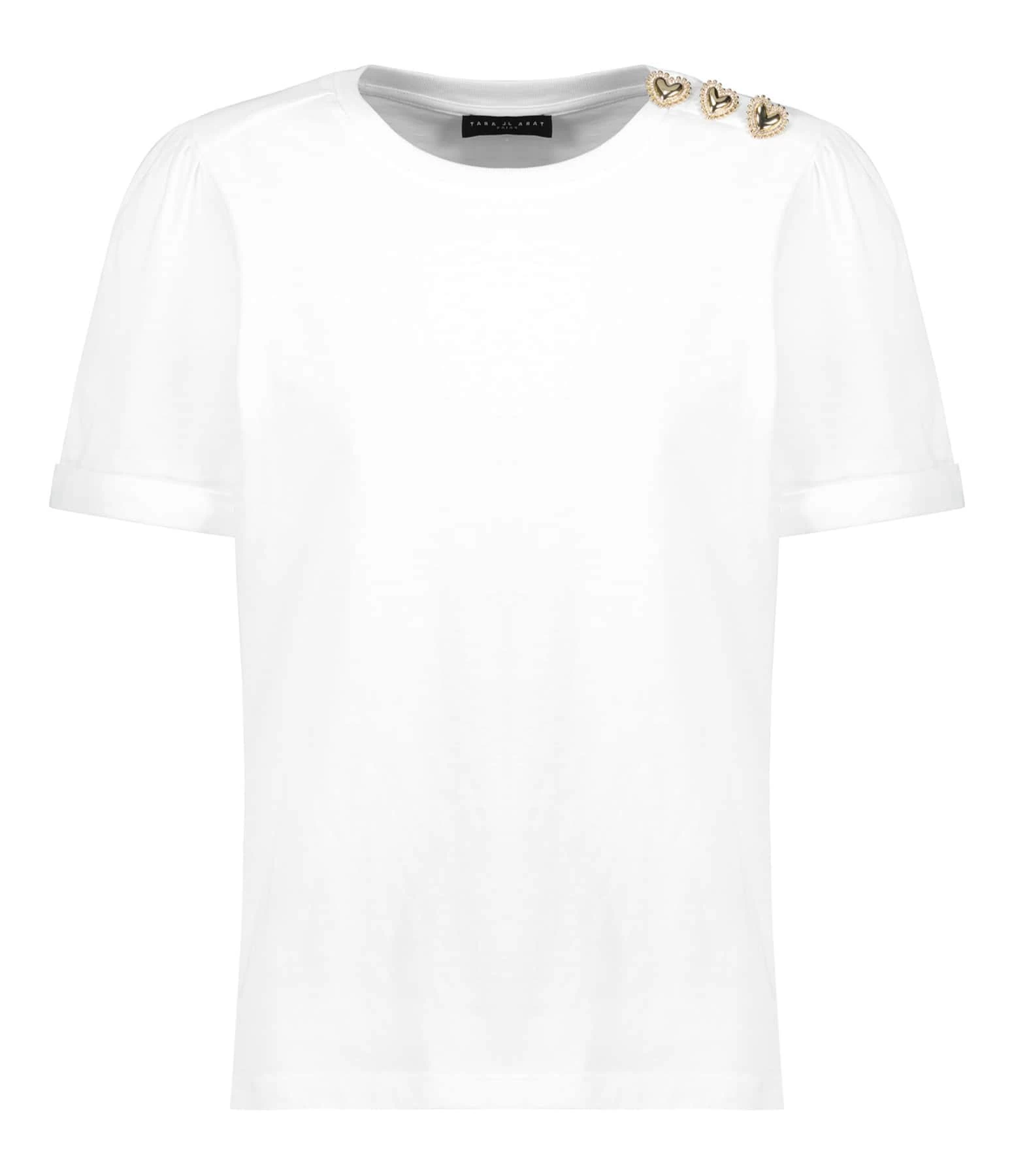 Tara Jarmon Tee-shirt Tampa Coton Blanc 1 Tara Jarmon Tee-shirt Tampa Coton Blanc