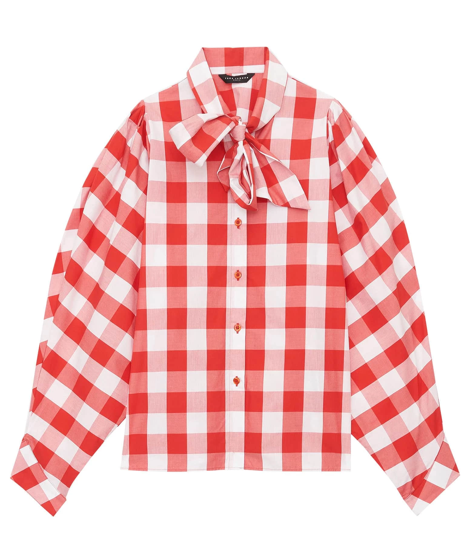 Tara Jarmon Chemise Candy Coton Rouge 1 Tara Jarmon Chemise Candy Coton Rouge