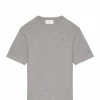 AMI Paris Tee-shirt Unisexe Ami De Cœur Coton Biologique Gris Chiné