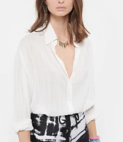 Vanessa Bruno Chemise Druyat Blanc 7 Vanessa Bruno Chemise Druyat Blanc -Majestic Filatures shop vbrun look20210210 167