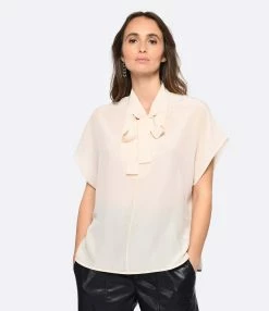 Vanessa Bruno Chemise Ashley Soie Poudre 8 Vanessa Bruno Chemise Ashley Soie Poudre -Majestic Filatures shop vbrun look20221207 203