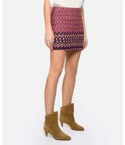 Vanessa Bruno Jupe Courte Tolmia Multicolore -Majestic Filatures shop vbrun look20221207 375