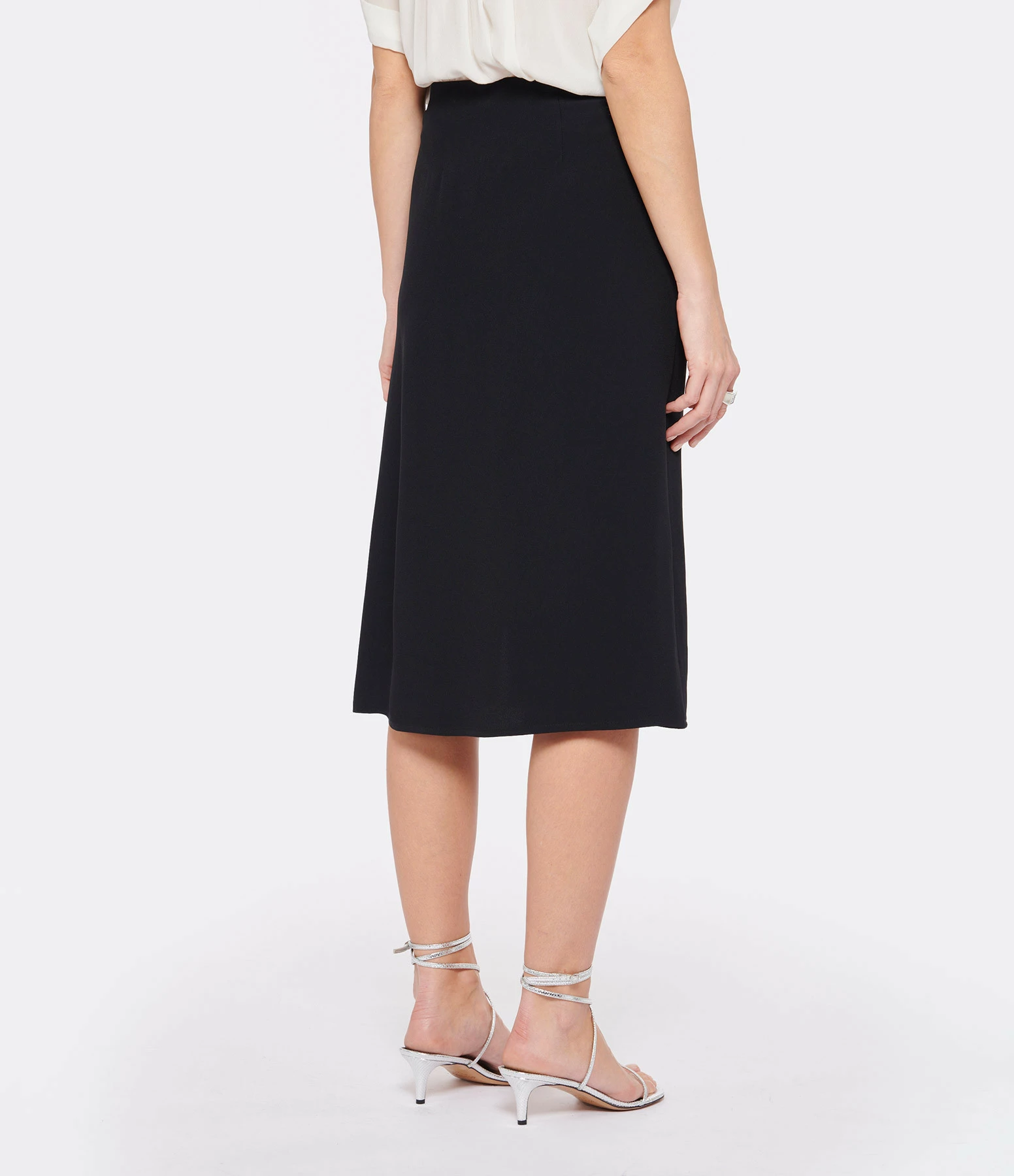 Vanessa Bruno Jupe Midi Andgie Noir 5 Vanessa Bruno Jupe Midi Andgie Noir – Image 5