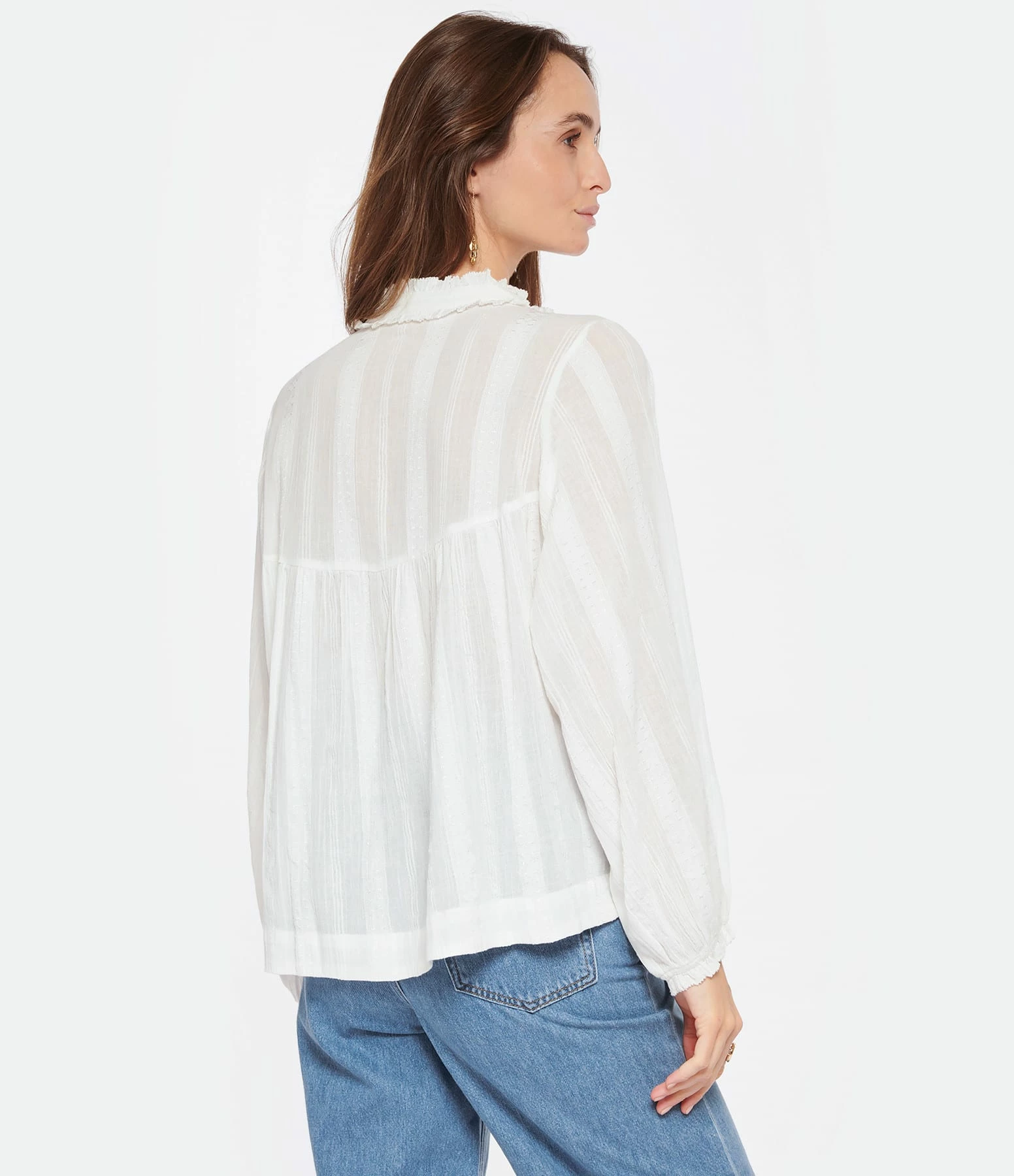 Vanessa Bruno Blouse Prado Coton Blanc 5 Vanessa Bruno Blouse Prado Coton Blanc – Image 5