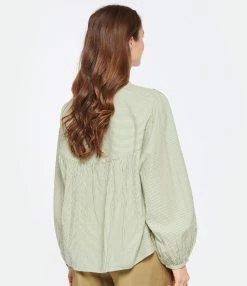 Vanessa Bruno Blouse Mederic Coton Vert D'Eau -Majestic Filatures shop vbrun look20230104 61
