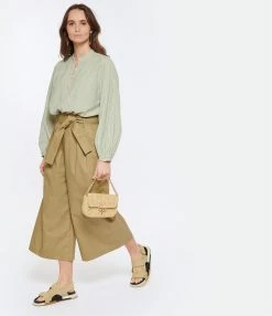 Vanessa Bruno Blouse Mederic Coton Vert D'Eau -Majestic Filatures shop vbrun look20230104 65