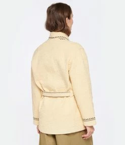 Vanessa Bruno Veste Terenzio Coton Beige Rose -Majestic Filatures shop vbrun look20230104 86