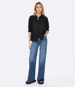 Vanessa Bruno Blouse Arsene Coton Noir 9 Vanessa Bruno Blouse Arsene Coton Noir -Majestic Filatures shop vbrun look20230111 623