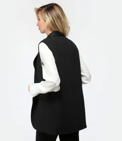 Vanessa Bruno Veste Annie Noir 8 Vanessa Bruno Veste Annie Noir -Majestic Filatures shop vbrun look20230117 585