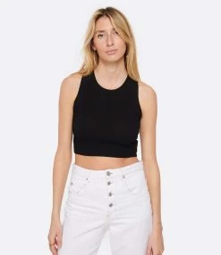 Vanessa Bruno Top Anna Noir 8 Vanessa Bruno Top Anna Noir -Majestic Filatures shop vbrun look20230125 384