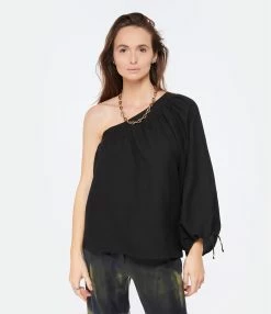 Vanessa Bruno Top Avril Noir -Majestic Filatures shop vbrun look20230126 26