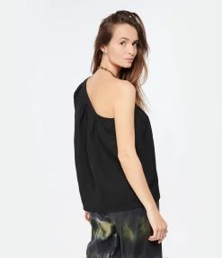 Vanessa Bruno Top Avril Noir -Majestic Filatures shop vbrun look20230126 27