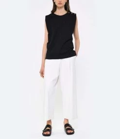 Vanessa Bruno Tee-shirt Amandine Coton Noir -Majestic Filatures shop vbrun look20230223 336