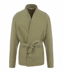 Vanessa Bruno Veste Terenzio Coton Lin Kaki