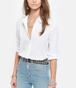 XIRENA Chemise Beau Coton Blanc -Majestic Filatures shop xiren look20201222 296 1 1