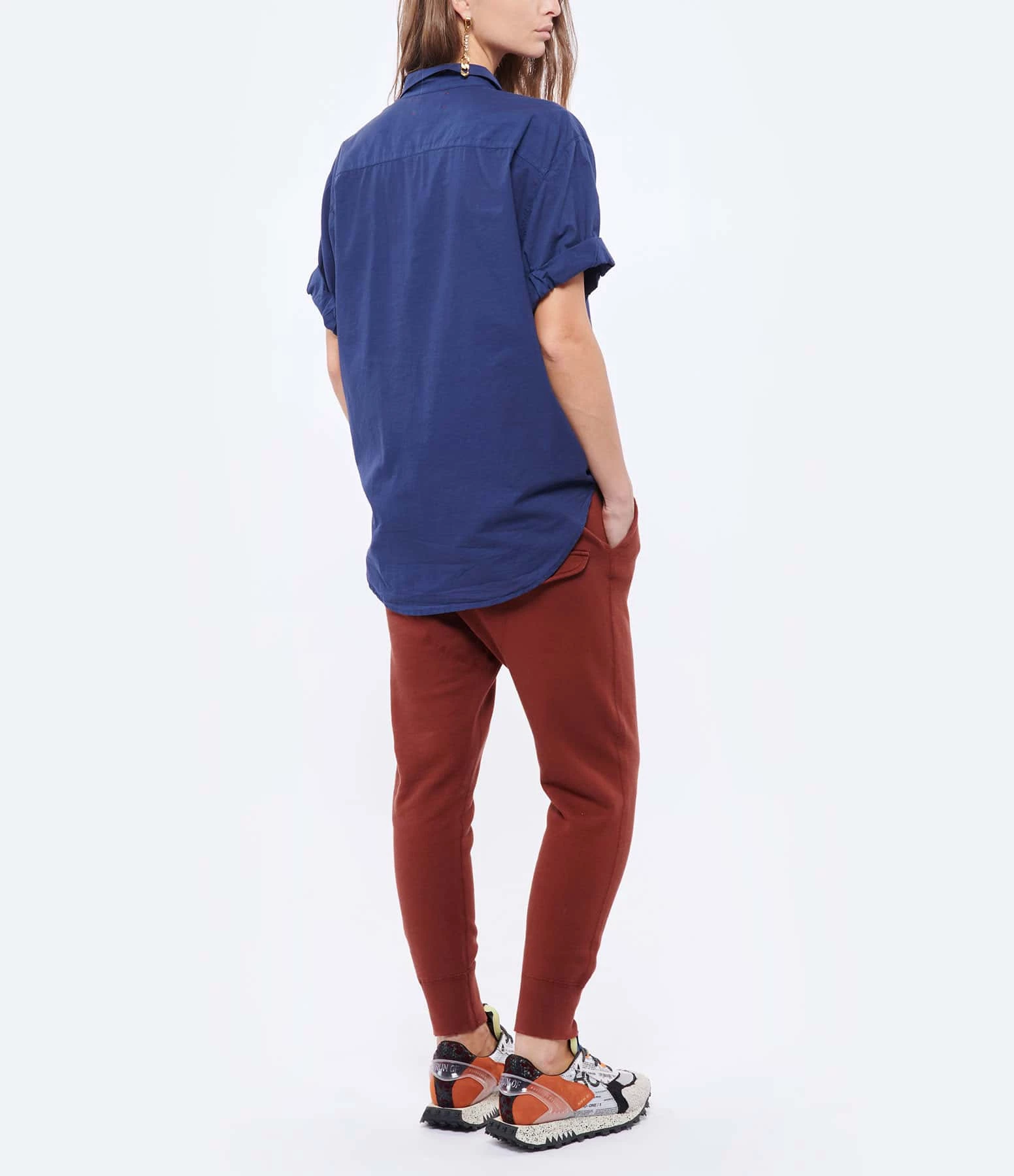 XIRENA Chemise Channing Coton Bleu Navy 5 XIRENA Chemise Channing Coton Bleu Navy – Image 5