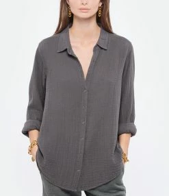 XIRENA Chemise Scout Charbon -Majestic Filatures shop xiren look20211102 193