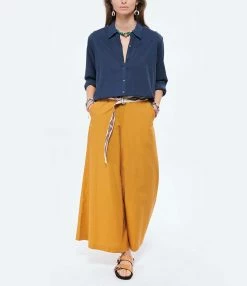 XIRENA Chemise Beau Coton Bleu Navy 8 XIRENA Chemise Beau Coton Bleu Navy -Majestic Filatures shop xiren look20220119 13