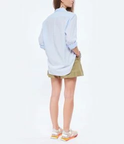 XIRENA Chemise Beau Coton Bleu Ciel 10 XIRENA Chemise Beau Coton Bleu Ciel -Majestic Filatures shop xiren look20220119 91