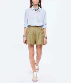 XIRENA Chemise Beau Coton Bleu Ciel 9 XIRENA Chemise Beau Coton Bleu Ciel -Majestic Filatures shop xiren look20220119 92