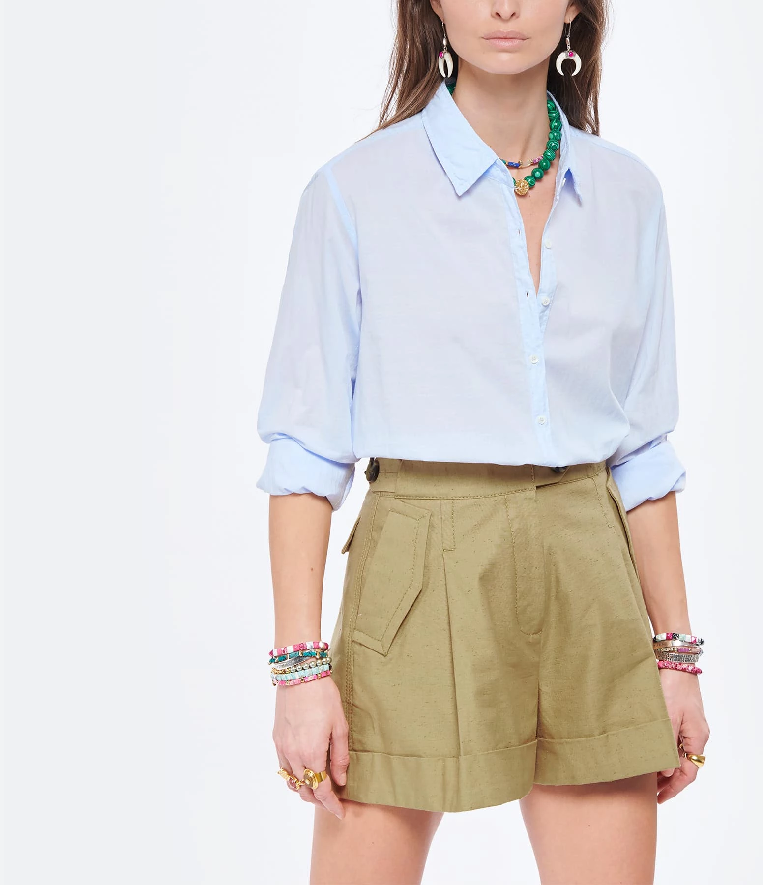 XIRENA Chemise Beau Coton Bleu Ciel 3 XIRENA Chemise Beau Coton Bleu Ciel – Image 3