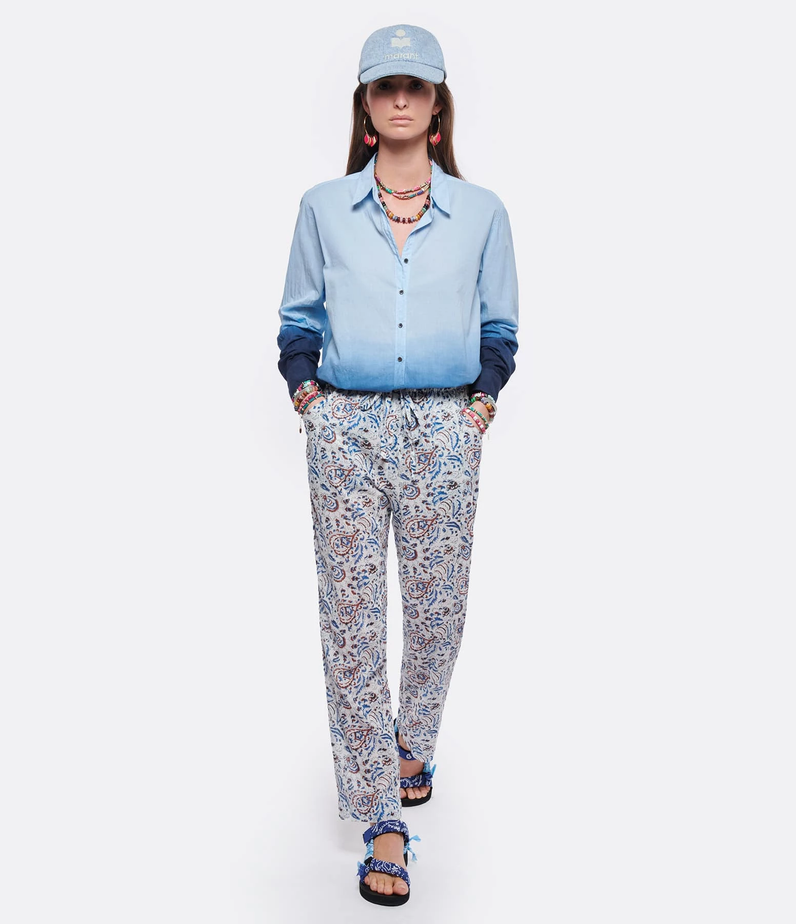 XIRENA Chemise Beau Ombre Coton Bleu 4 XIRENA Chemise Beau Ombre Coton Bleu – Image 4