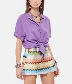 XIRENA Chemise Channing Coton Violet 7 XIRENA Chemise Channing Coton Violet -Majestic Filatures shop xiren look20220125 303